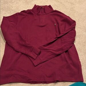 Ralph Lauren Maroon Estate Rib Pullover